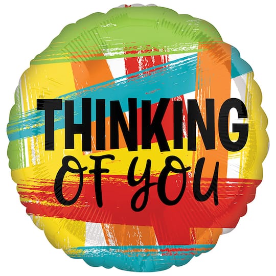 17" Thinking of You Primary Foil Balloon